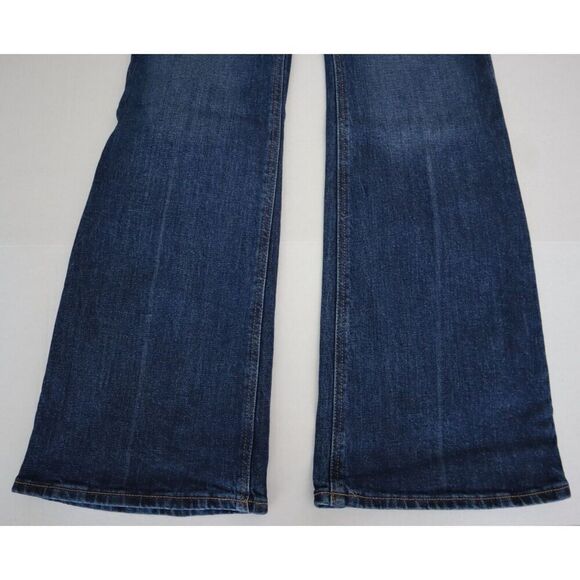 Old Navy 647508-00 Women's Sz 10 Dark Blue Higher High-Rise Flare Denim Jeans - Picture 8 of 10
